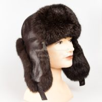 48-08 кролик польский т. коричневый+кожа