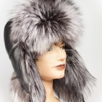 5-11 лиса серебристая натуральная+кожа